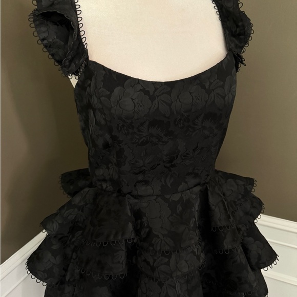 C Chapman Black Patisserie Cocktail Dress. Size 0. - Picture 4 of 6